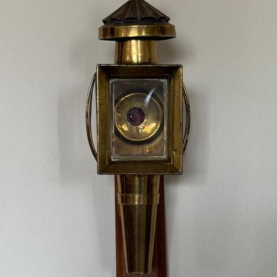 TWO Antique Brass Carriage Lanters