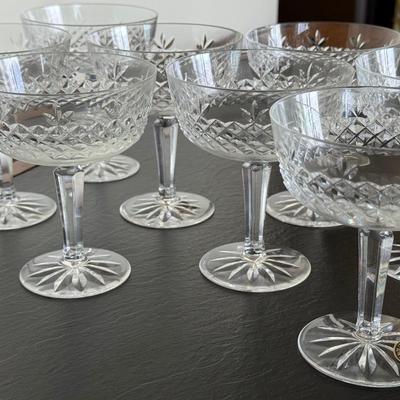 Vintage Lenox Beacon Hill Crystal Champagne Glasses- set of 8