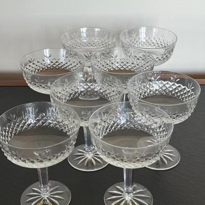 Vintage Lenox Beacon Hill Crystal Champagne Glasses- set of 8