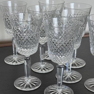 Vintage Lenox Beacon Hill Crystal Water Goblets- set of 8