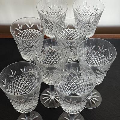 Vintage Lenox Beacon Hill Crystal Wine Glasses- set of 8