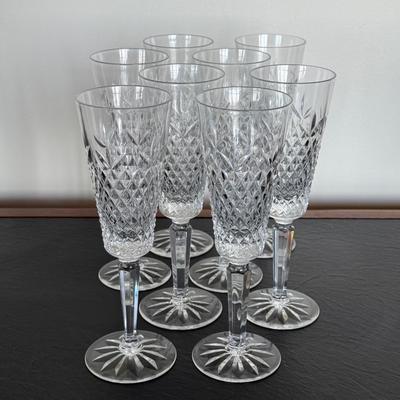 Vintage Lenox Beacon Hill Crystal Champagne Flutes- set of 8