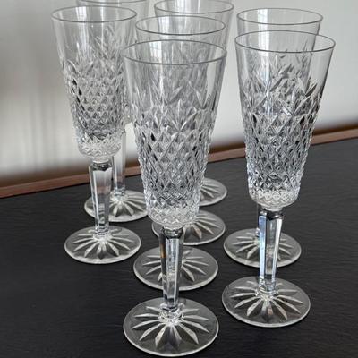 Vintage Lenox Beacon Hill Crystal Champagne Flutes- set of 8