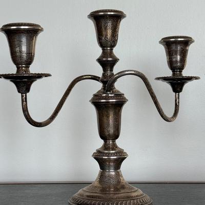TWO Sterling Silver Candelabras