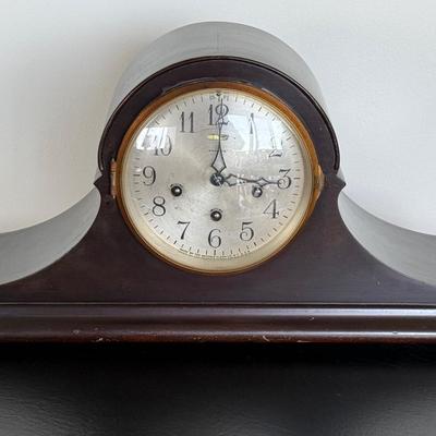 Antique Seth Thomas Westminster Chime Tambour Mantel Clock