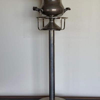 Vintage Sheridan Silver-Plated Champagne Cooler w/ Stand