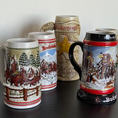 Collectible Budweiser Steins