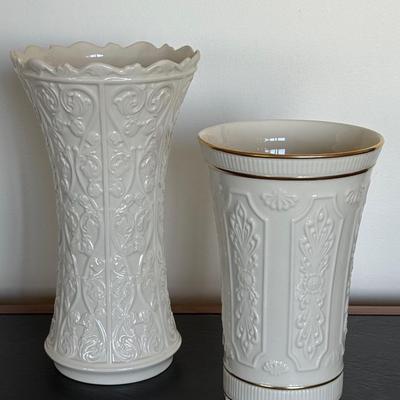Lenox Wentworth Vase (left) and Lenox Versailles Vase (right)