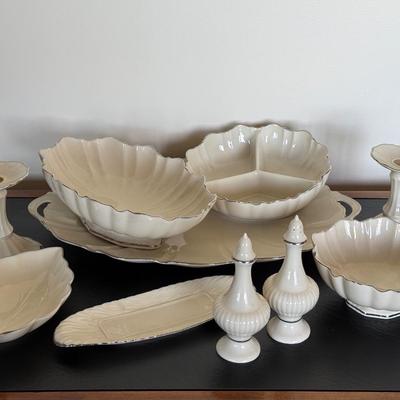 Lenox Solitaire Platinum Trim Collection Lot