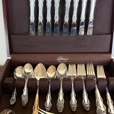 Vintage Gorham EP Silverware Set for 8- includes serving utensils