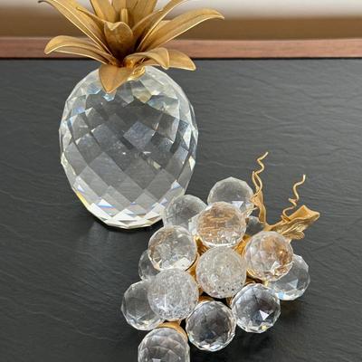 Swarovski Crystal Pineapple and Grapes