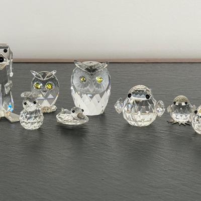 Swarovski Owls and Other Animals Lot
