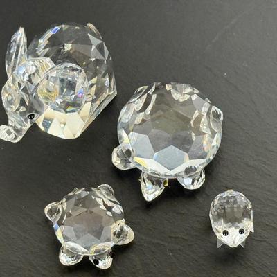 Swarovski Elephant, Turtles and Piglet Lot