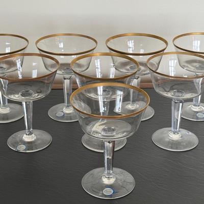 Vintage Lenox Eternal Champagne Glasses- set of 8
