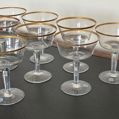 Vintage Lenox Eternal Champagne Glasses- set of 8
