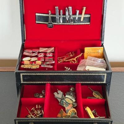 Assorted Cuff Links and Tie Clips