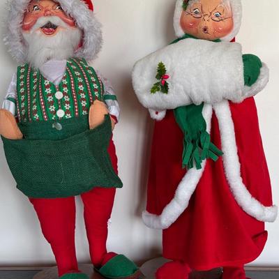 Vintage Annalee Christmas Dolls- 28" Tall
