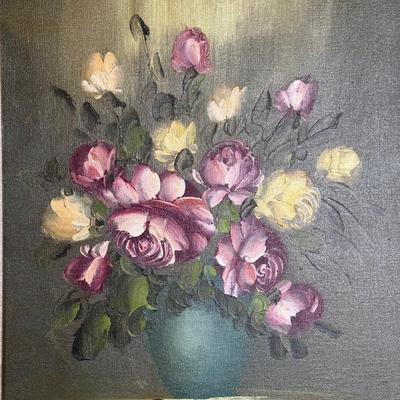 Floral Still Life Oil Painting- Signed by M, Henry