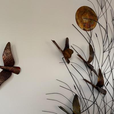 MCM Curtis Jere Style Metal Wall Sculpture