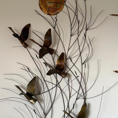 MCM Curtis Jere Style Metal Wall Sculpture