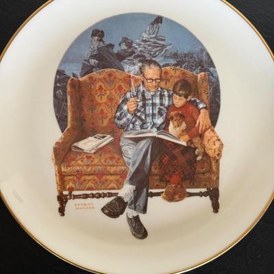 Gorham Norman Rockwell Collector Plate Lot