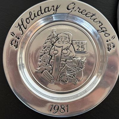 Vintage Christmas Collector Plates