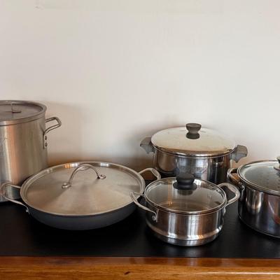 Stainless Steel Pots Lot