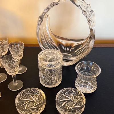 Crystal Cordial Glasses Lot