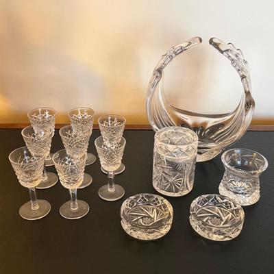 Crystal Cordial Glasses Lot
