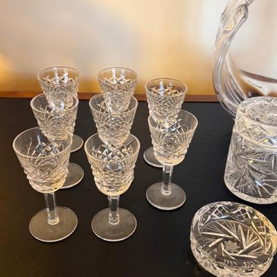Crystal Cordial Glasses Lot
