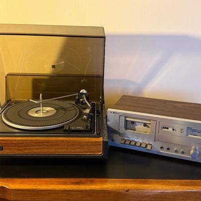 Vintage Lloyd's Garrard 630s Turntable and LXI Series Cassette Tape Deck
