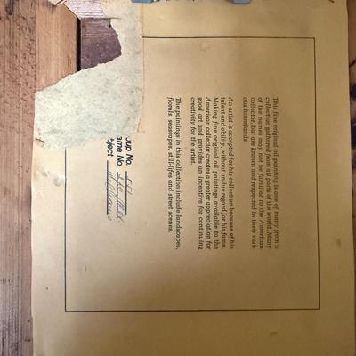 Vintage Original Oil Painting- sold by JCPenney NYC