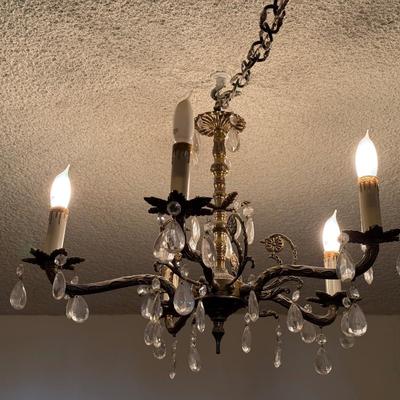 Vintage Electric Chandelier (plug-in NOT hard-wired)