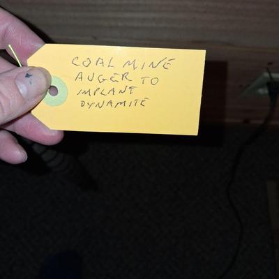 7' COAL MINE AUGER TO SET DYNAMITE