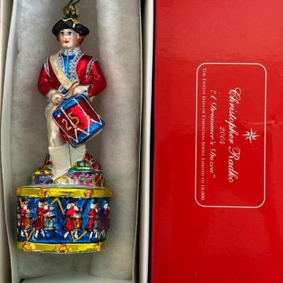 Christopher Radko "12 Days of Christmas" #11 & #12