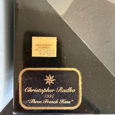 Christopher Radko "12 Days of Christmas" #2 & #3