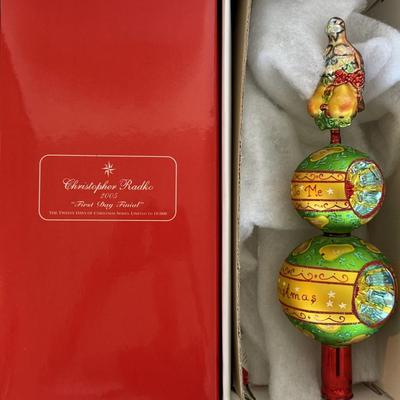 Christopher Radko "12 Days of Christmas" #1