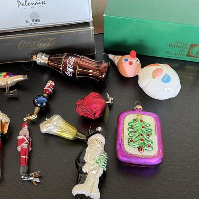 Assorted Christopher Radko Ornaments Lot 3
