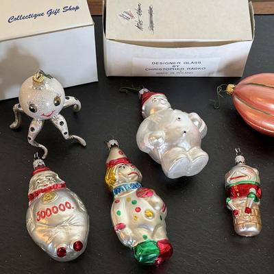 Assorted Christopher Radko Ornaments Lot 6