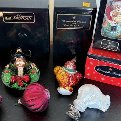 Assorted Christopher Radko Ornaments Lot 9