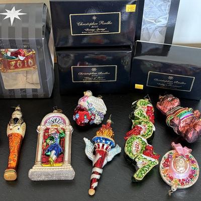 Assorted Christopher Radko Ornaments Lot 10
