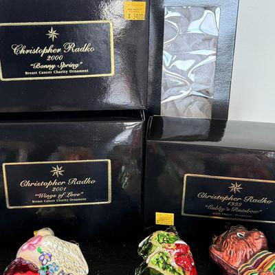 Assorted Christopher Radko Ornaments Lot 10