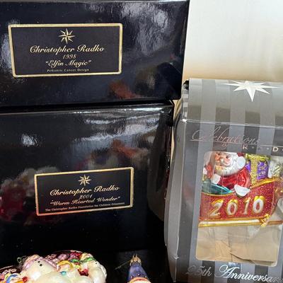 Assorted Christopher Radko Ornaments Lot 10