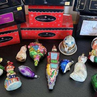Assorted Christopher Radko Ornaments Lot 12