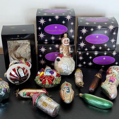 Assorted Christopher Radko Ornaments Lot 13