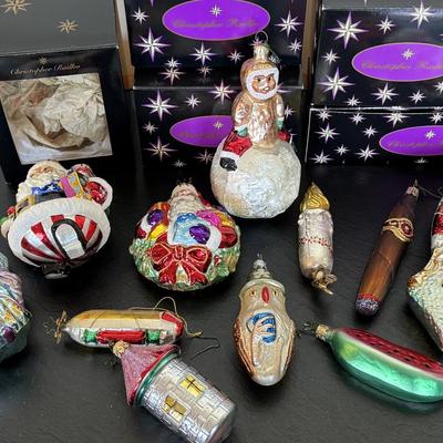 Assorted Christopher Radko Ornaments Lot 13