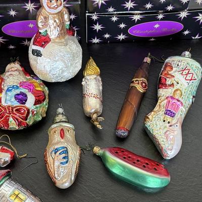Assorted Christopher Radko Ornaments Lot 13