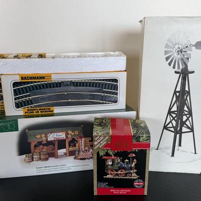Dept 56 Farm Stand and Bachmann Train Lot