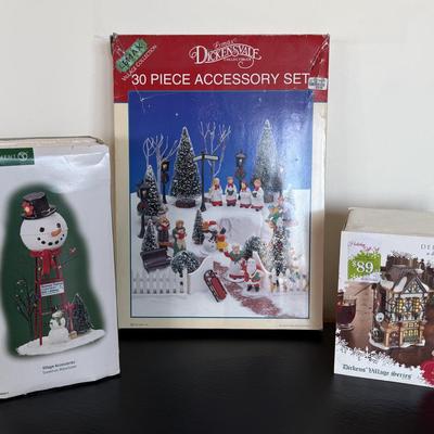 Lemax Dickensvale Accessory Set Holiday Lot