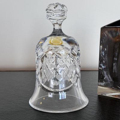 Waterford Crystal Bell and Waterford Paperweight